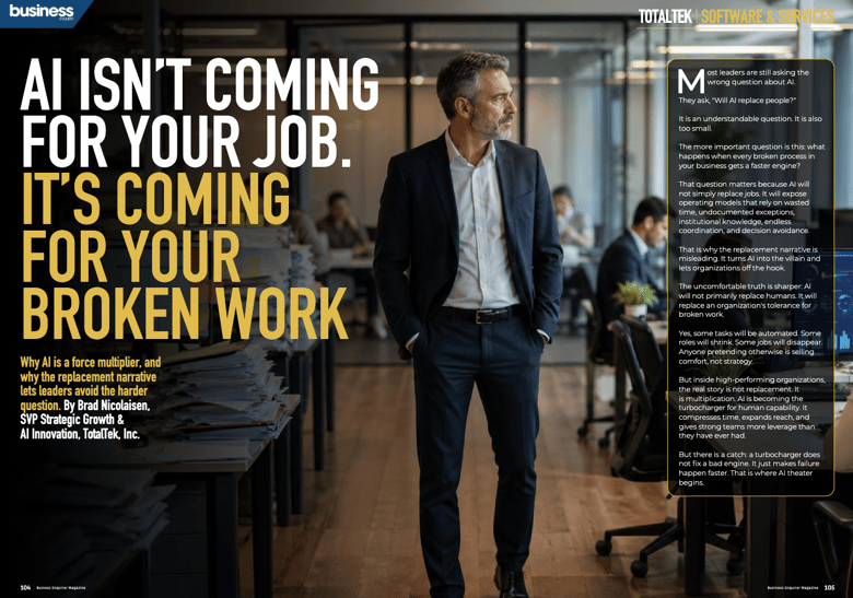 TotalTek Featured in Business Enquirer Magazine Issue #148